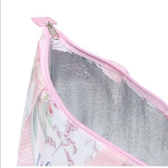 Set of Lunch Tote Water Bottle Filled w Love Pink - Picture 6 of 15